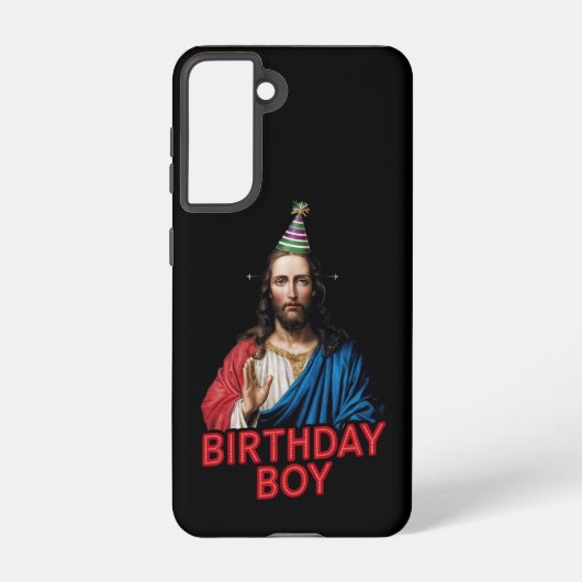 Coque Samsung Galaxy Funny Noël Jésus Enfant d'anniversaire (Verso)