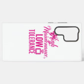 Coque Samsung Galaxy Funny Pink Girly Attitude Quote (Verso Horizontal)