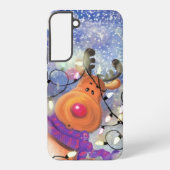 Coque Samsung Galaxy Funny Reindeer Noël Samsung ou coque iphone (Verso)