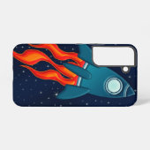 Coque Samsung Galaxy Fusée spatiale mignonne et conception d'espace ext (Verso Horizontal)