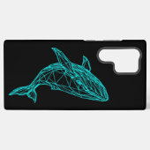 Coque Samsung Galaxy Futuristic Geometric Whale  (Verso Horizontal)