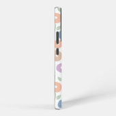 Coque Samsung Galaxy Fuzzy Flower Rpt Pattern Pastels on White (Côté droit)