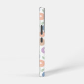Coque Samsung Galaxy Fuzzy Flower Rpt Pattern Pastels on White (Côté droit)
