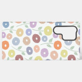 Coque Samsung Galaxy Fuzzy Flower Rpt Pattern Pastels on White (Verso Horizontal)
