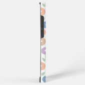 Coque Samsung Galaxy Fuzzy Flower Rpt Pattern Pastels on White (Côté droit)