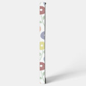 Coque Samsung Galaxy Fuzzy Flower Rpt Pattern Pastels on White (Côté gauche)