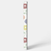 Coque Samsung Galaxy Fuzzy Flower Rpt Pattern Pastels on White (Côté gauche)