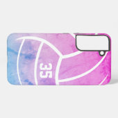 Coque Samsung Galaxy galerie de volley-ball minimale (Verso Horizontal)