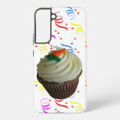 Coque Samsung Galaxy Gâteau Carotte Cupcake & Confettis (Verso)
