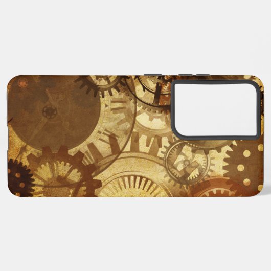 Coque Samsung Galaxy Gears Steampunk (Côté gauche)