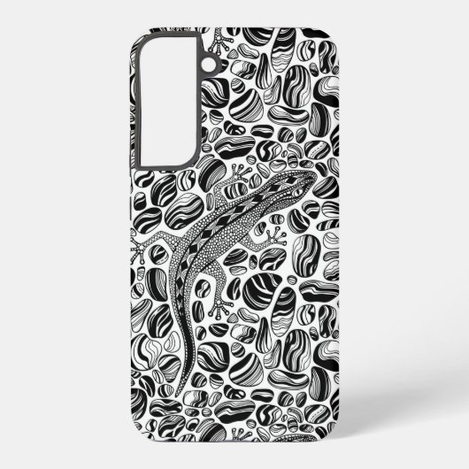 Coque Samsung Galaxy Gecko et galets (Verso)
