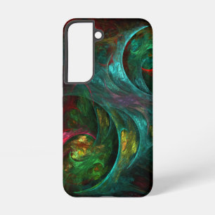 Coque Samsung Galaxy Genèse de l'univers fractal coloré vivant