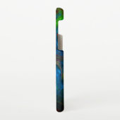 Coque Samsung Galaxy Genesis Blue Art Abstrait Matte (Côté gauche)