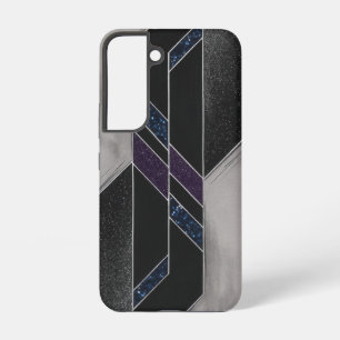 Coque Samsung Galaxy Géométrique noire moderne