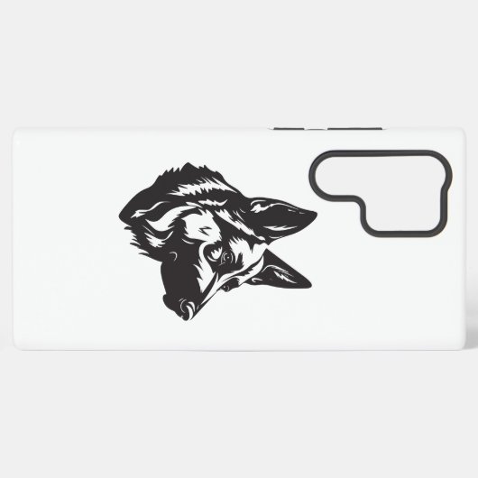 Coque Samsung Galaxy German Shepherd Face Samsung Case (Verso Horizontal)