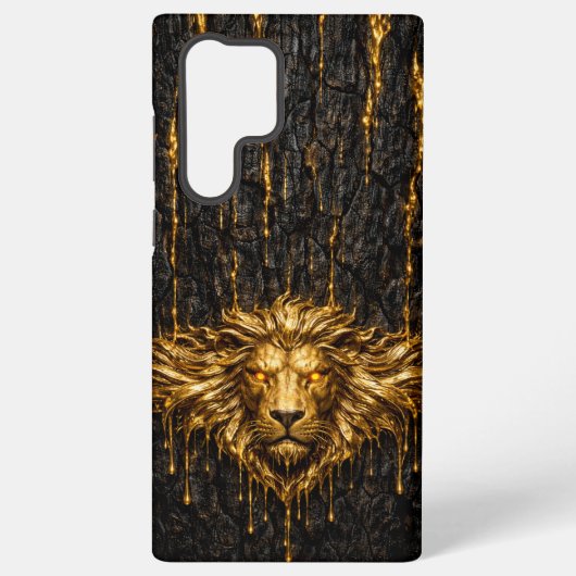 Coque Samsung Galaxy Gilded Bark Liquid Gold Lion (Verso)