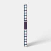 Coque Samsung Galaxy Gingham Cœur Violet (Côté gauche)