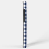 Coque Samsung Galaxy Gingham Plaid Pattern - Navy Blue (Côté droit)