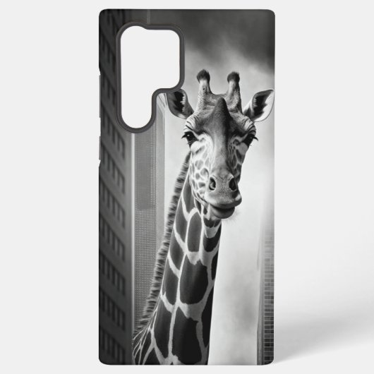 Coque Samsung Galaxy Giraffe dans une cityscape (Verso)