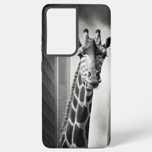 Coque Samsung Galaxy Giraffe dans une cityscape