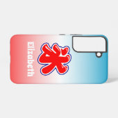 Coque Samsung Galaxy Glace japonaise rasée arc-en-ciel inspirée (Verso Horizontal)