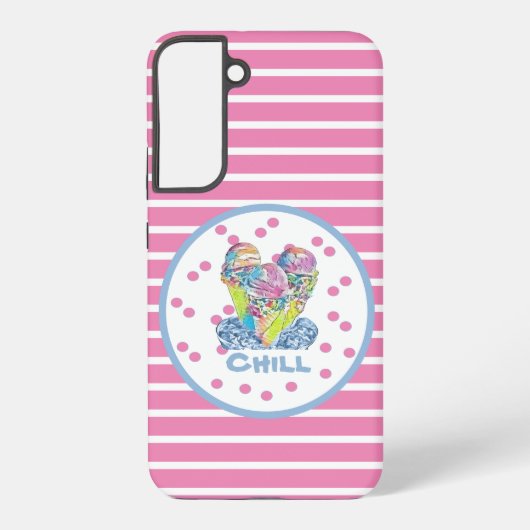 Coque Samsung Galaxy Glace rose refroidissement (Verso)