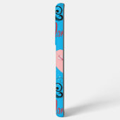 Coque Samsung Galaxy glitter pink heart vibrant romantic wallpaper (Verso Horizontal)