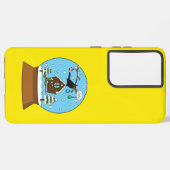 Coque Samsung Galaxy Globe des neiges avec chant Blackbird (Côté gauche)