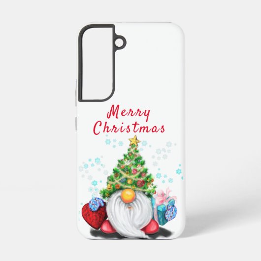 Coque Samsung Galaxy Gnome de Noël avec cadeaux de coeur (Verso)