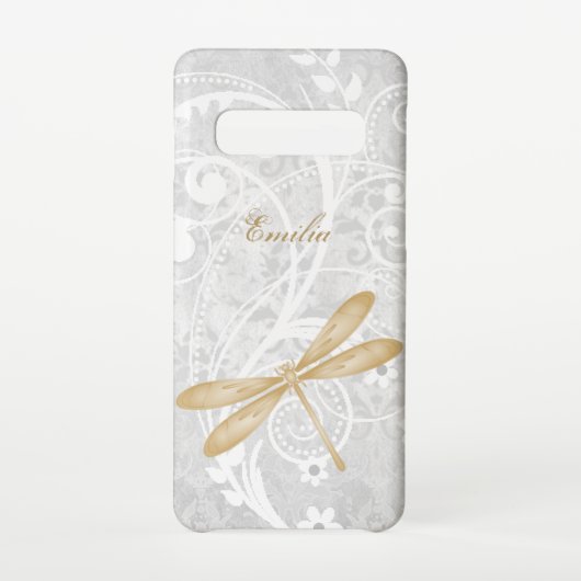 Coque Samsung Galaxy Gold Dragonfly Personnaliser Samsung Galaxy Coque (Dos)