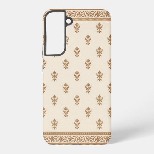 Coque Samsung Galaxy Gold Floral (Verso)