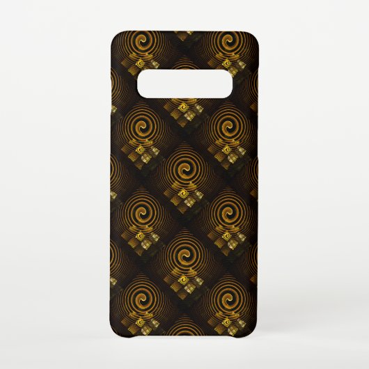 Coque Samsung Galaxy Gold Modern Boho Elegant Abstract Art Pattern #502 (Dos)