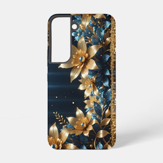Coque Samsung Galaxy Golden Flowers (Verso)