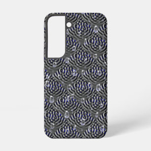 Coque Samsung Galaxy Gouttes de pluie sur le métal