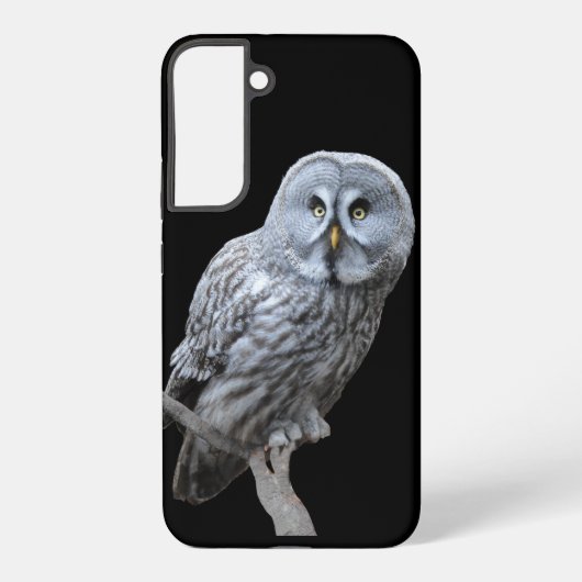 Coque Samsung Galaxy Grande Chouette grise (Verso)