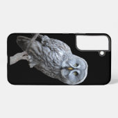 Coque Samsung Galaxy Grande Chouette grise (Verso Horizontal)