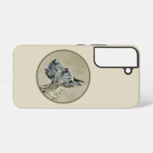 Coque Samsung Galaxy Grande Danse (Brindle) Peinture - Art Chien origin (Verso Horizontal)