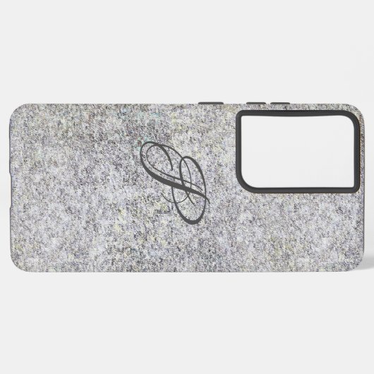 Coque Samsung Galaxy Granit noir (Verso Horizontal)