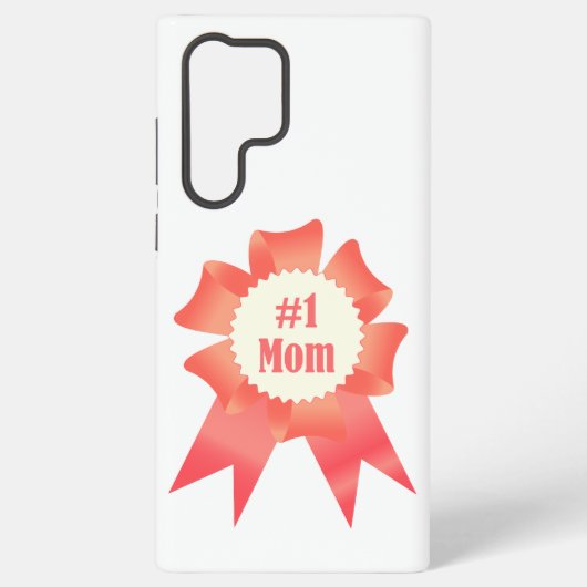 Coque Samsung Galaxy Gratitude Numéro Une maman lauréat du prix ruban (Verso)