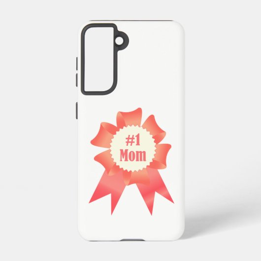 Coque Samsung Galaxy Gratitude Numéro Une maman lauréat du prix ruban (Verso)