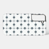 Coque Samsung Galaxy Gray Polka Dots, Polka Dot Pattern, Dots (Verso Horizontal)