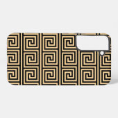 Coque Samsung Galaxy Grec Meander Carré Motif principal Brown (Verso Horizontal)