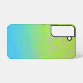 Coque Samsung Galaxy Green Blue Gradient Minimal (Verso Horizontal)