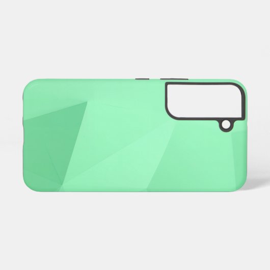 Coque Samsung Galaxy Green Polygon Geometric (Verso Horizontal)