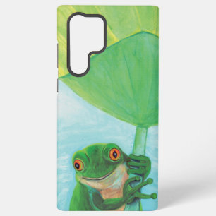 Coque Samsung Galaxy Grenouille verte sous Pad Lily