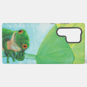 Coque Samsung Galaxy Grenouille verte sous Pad Lily (Verso Horizontal)