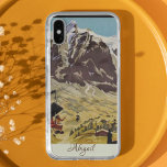 Coque Samsung Galaxy Grindelwald, Suisse | Retro Travel<br><div class="desc">Grindelwald, Suisse | Retro Boîtier de téléphone de voyage. Modifiez pour ajouter votre propre nom sur une belle police manuscrite. Faites un pas dans le temps avec cette étonnante cabine téléphonique à thème Vintage voyage des Alpes suisses. Le design complexe offre une vue panoramique à couper le souffle sur les...</div>