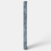 Coque Samsung Galaxy Gris textile (Côté gauche)