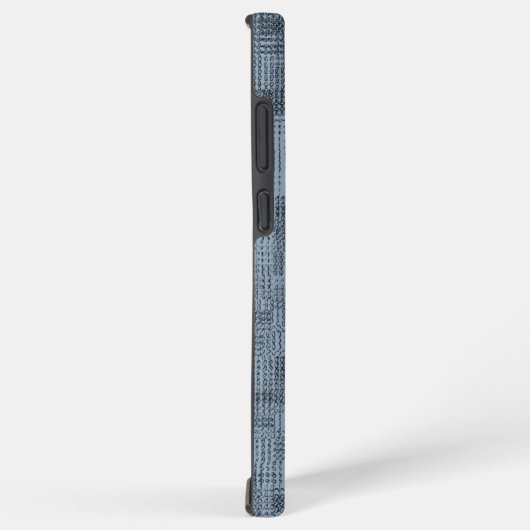 Coque Samsung Galaxy Gris textiles (Côté droit)