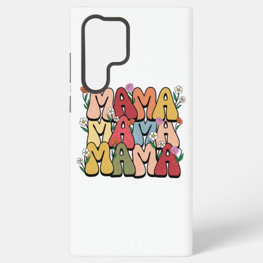 Coque Samsung Galaxy Groovy "Mama" with Wildflowers (Verso)